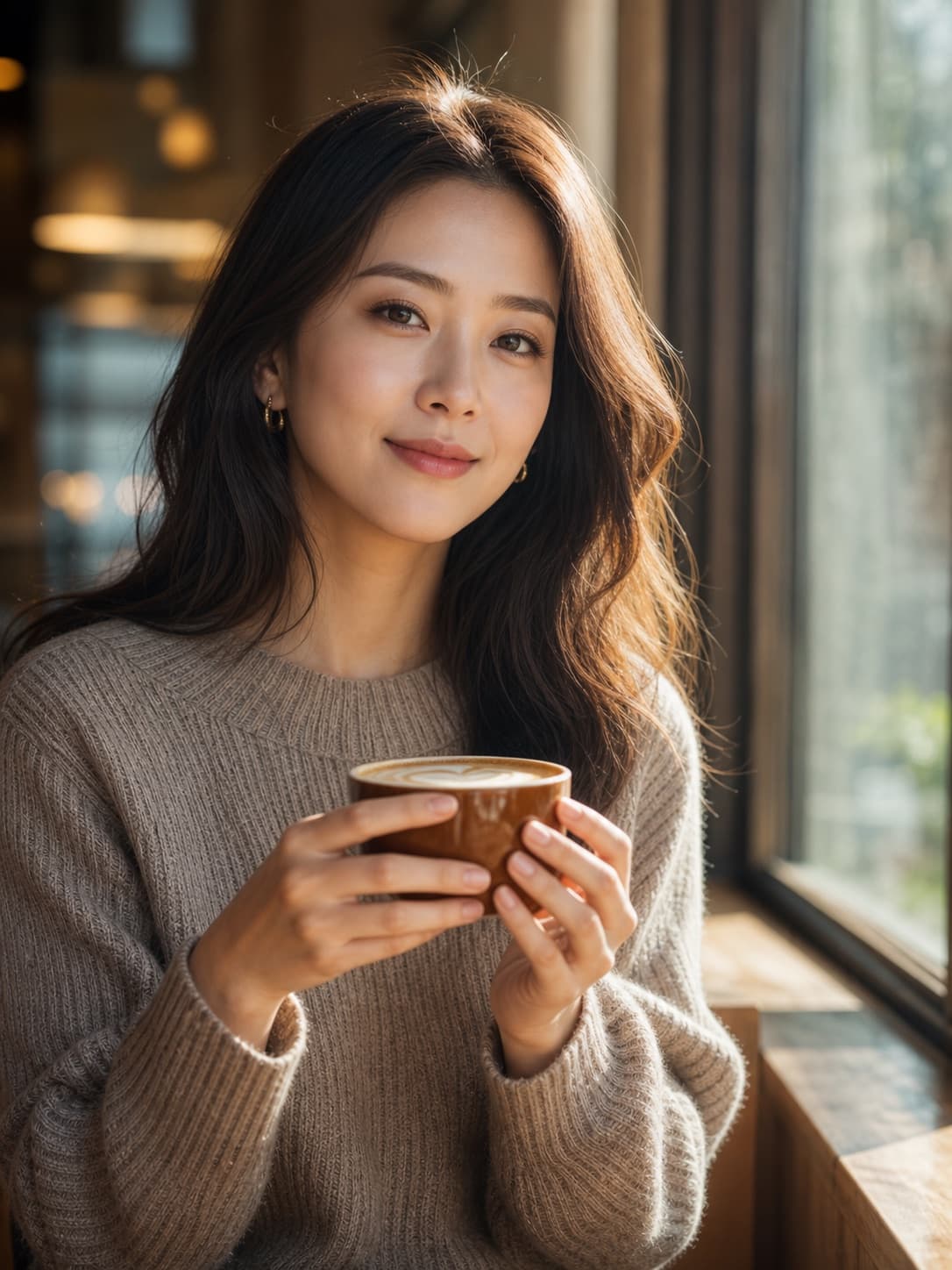 Warm Cafe Portrait